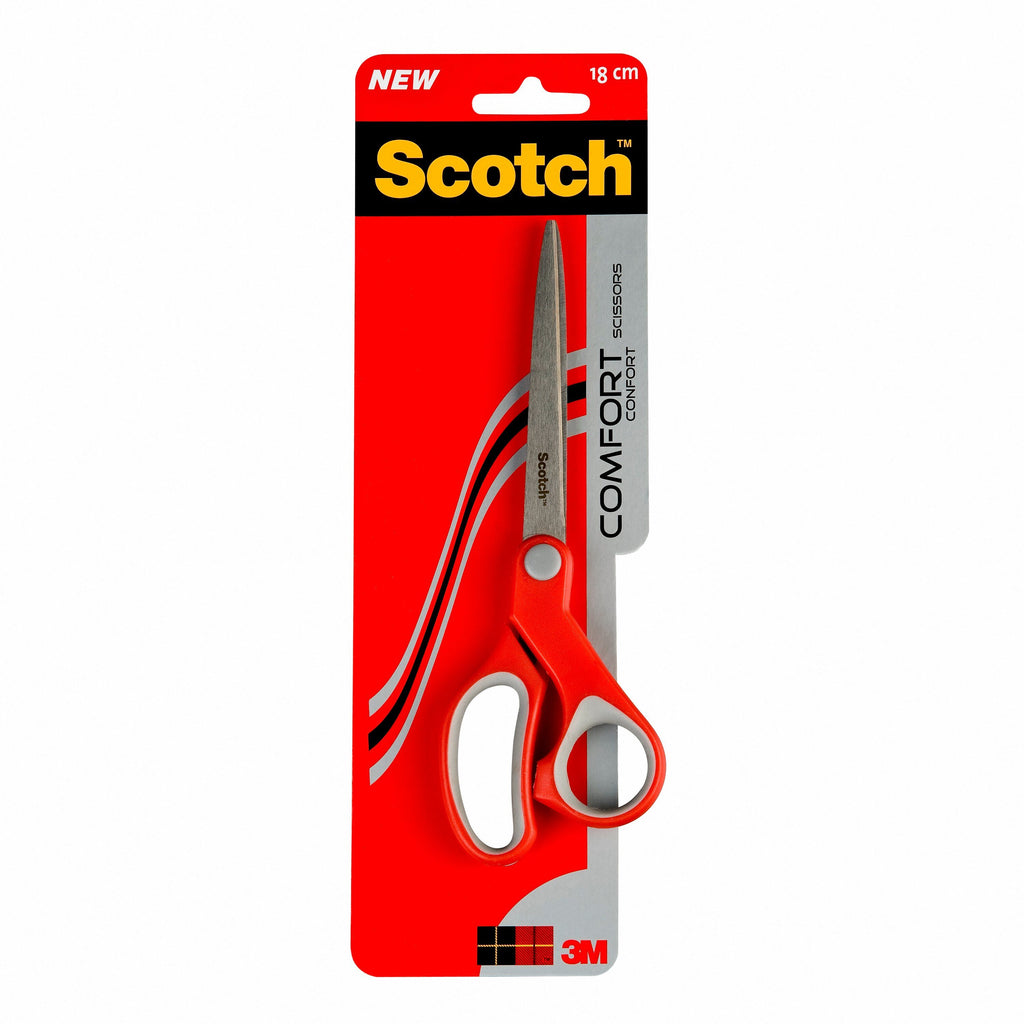 Scotch Comfort Scissors 180mm Red/Grey 1427 - 7000033998 - ONE