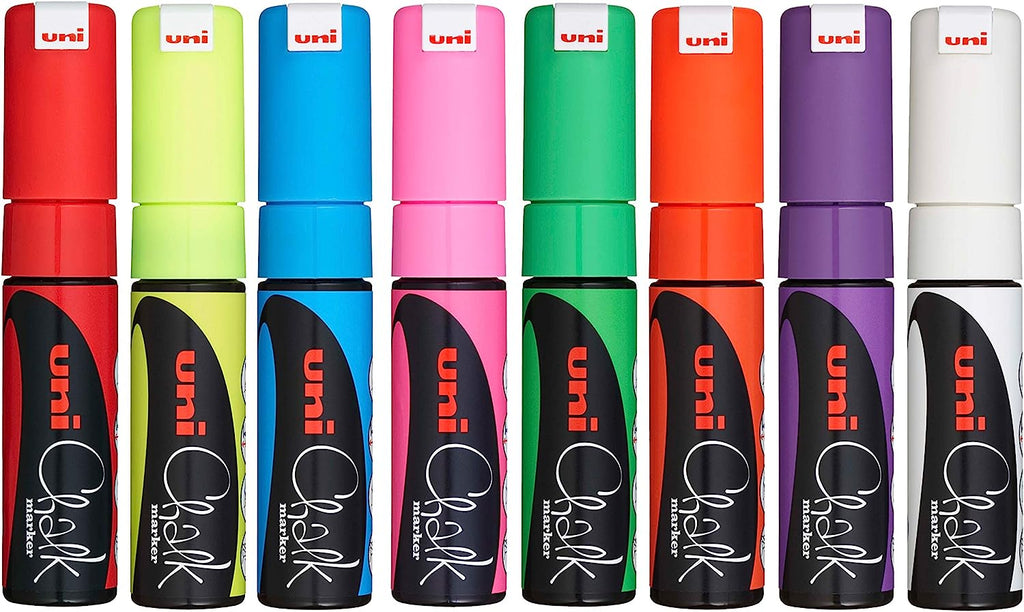 Uni-Ball UniChalk Chalk Marker Medium Assorted (Pack of 8) 153494341