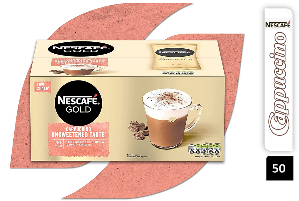 Nescafe Instant Cappuccino (Unsweetened) in Individual Pockets 3 Packs