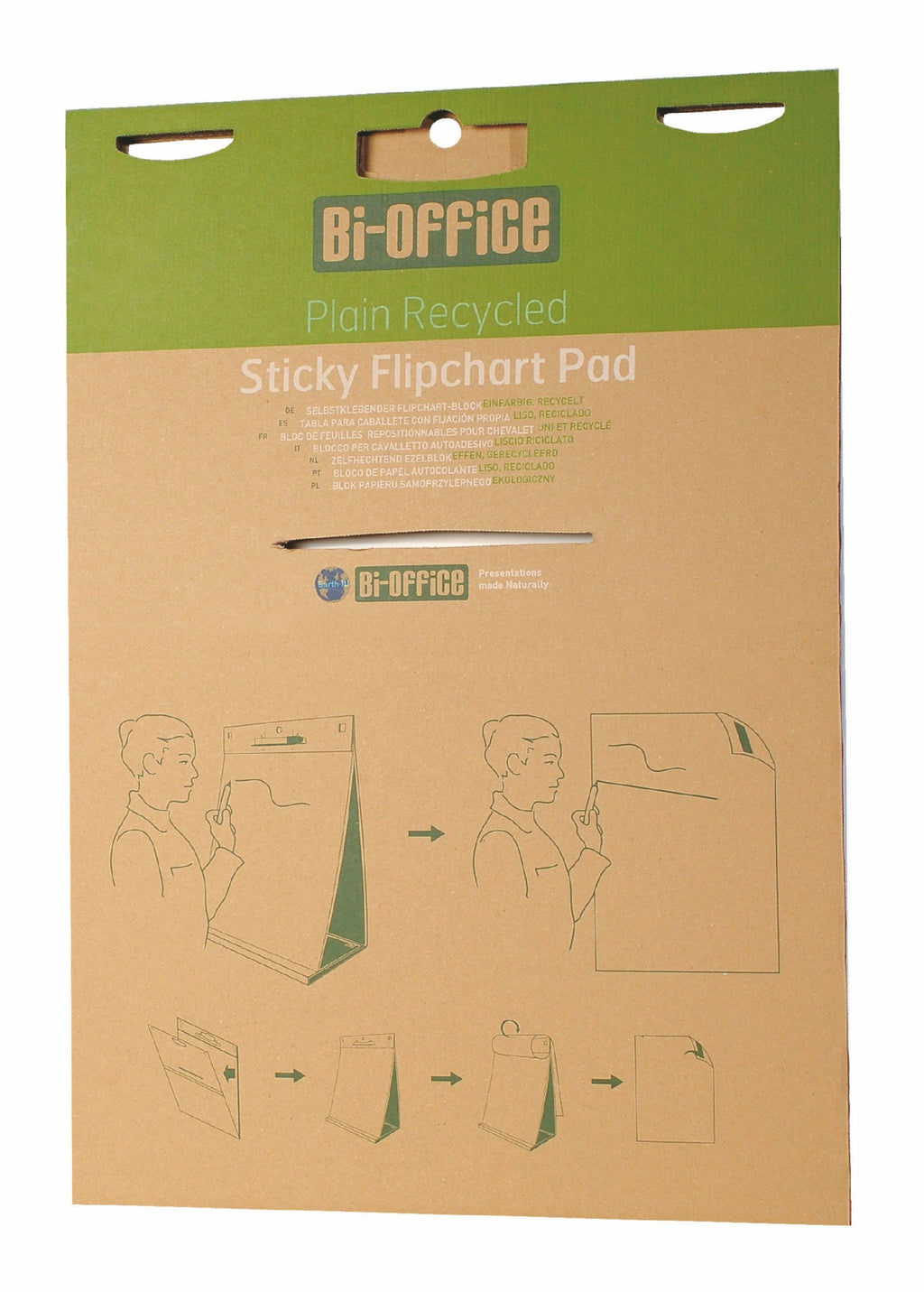 Bi-Office Flip Chart Pad Sticky A1 30 Sheet Pack of 2