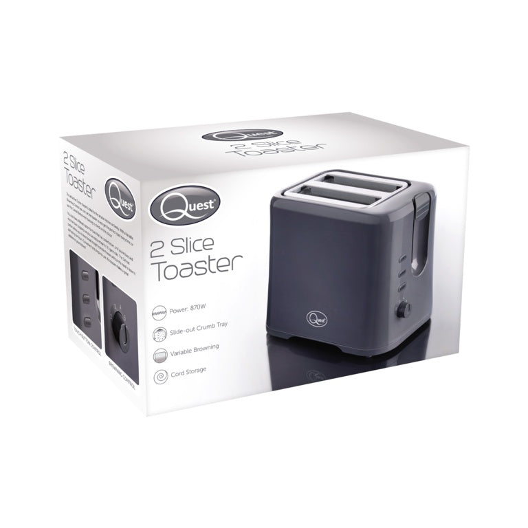 Quest 2 Slice Toaster in  Grey