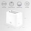 Quest 2 Slice Toaster in White