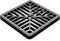 Janit-X Square Drain Covers Outdoor Drainage Channel - PVC Plastic Grid Cover