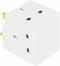 Fixtures 3 Way Double Plug Adaptor / Multi-Plug