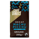 Cafe Direct Fairtrade Organic Machu Picchu Peru Ground DECAF Coffee 200g