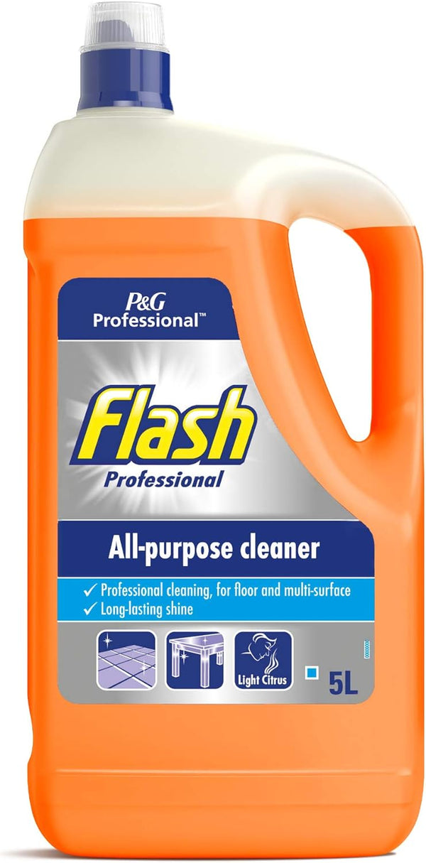 Flash Professional All Purpose Liquid Cleaner for Floor & Multi-Surface Light Citrus 5L