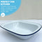 Falcon White Enamel Pie & Pudding Dish Baking Oblong Bake Oven Tin {All Sizes}