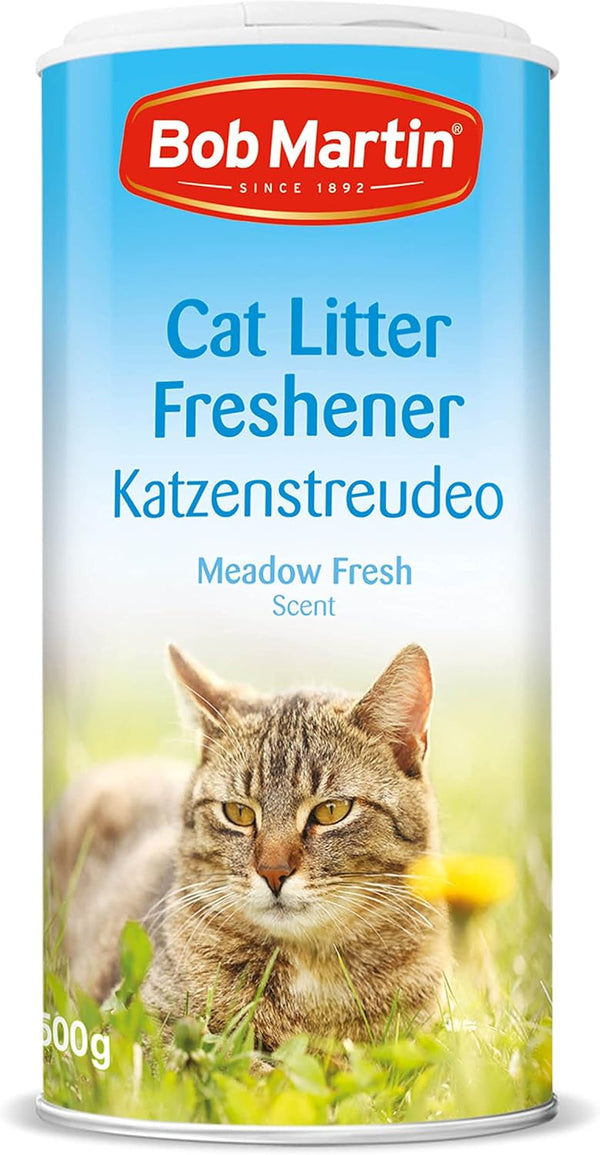 Bob Martin Cat Litter Freshener Powder, Meadow Fresh Scent 500g