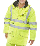 Beeswift Elsener Hi-Vis 7-in-1 Jacket and Bodywarmer Waterproof - {ALL COLOURS / SIZES}