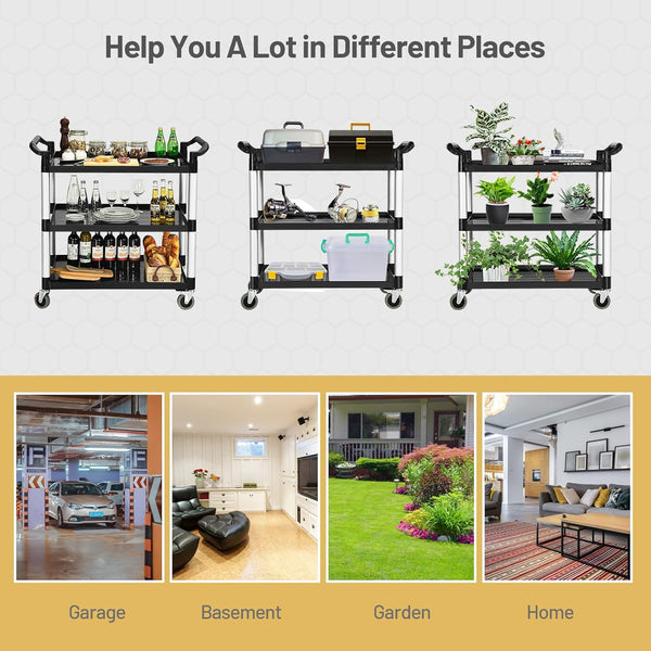 Catering/Garden/Office Multi Use Utility Cart 950(H) x 430(W) x 845(D) mm