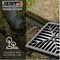 Janit-X Square Drain Covers Outdoor Drainage Channel - PVC Plastic Grid Cover