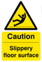 Caution Slippery Floor Surface Sign White/Yellow 200X300mm Box 5's