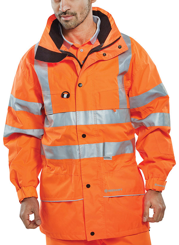 Beeswift Carnoustie Hi-Vis Jacket - {ALL COLOURS / SIZES}