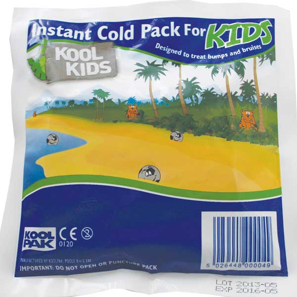 Kool Pak Kids Instant Ice Pack Single Use White