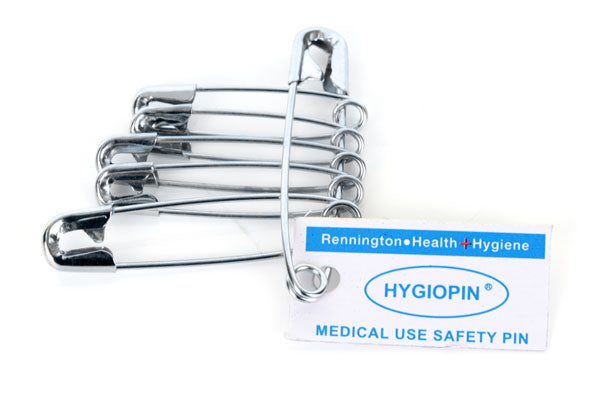 Hygiopin Safety Pins Pack Of 12 Chrome  Pack 12's