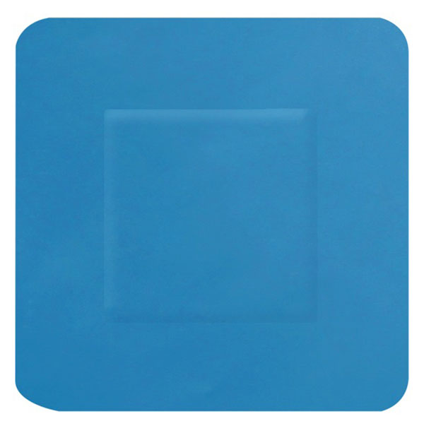 Hygioplast Detectable Square Plasters 100 Blue