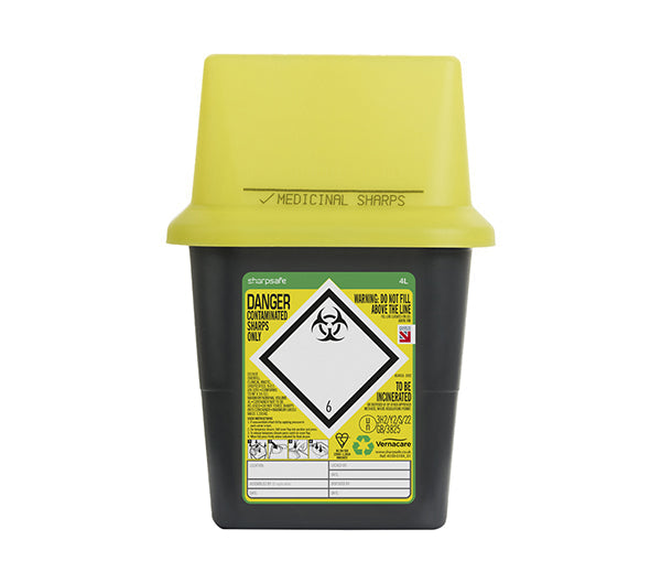 Sharpsafe Sharps Bin 4Ltr Yellow