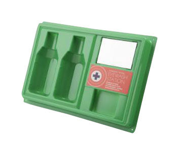 Click Medical Empty Eyewash Station Green