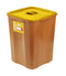 Woodsafe Sharps Bin Lid And Screw Fit Cap 50 Litre Brown 50L