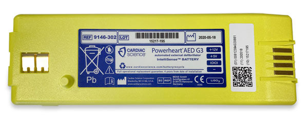 Zoll G3 Aed Defribrillator Replacement Battery Yellow 260X90X70mm