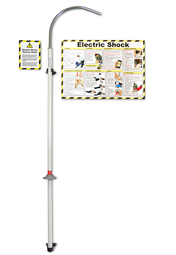 Click Medical Electric Shock Rescue Hook With Free Poster Grey