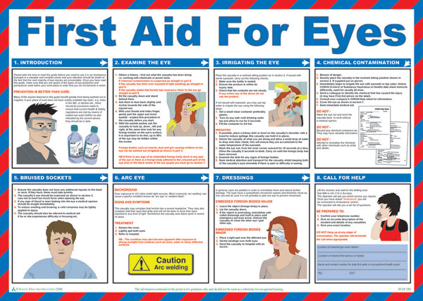 Click Medical First Aid For Eyes Poster White