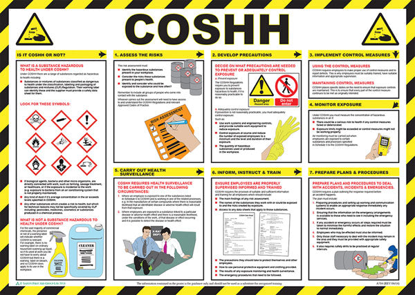 Click Medical Coshh Poster  White