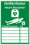 Click Medical Aed Trained Personnel Sign Rigid Plastic Green 20X30Cm