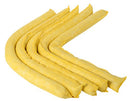 Fentex Chemical Spill Socks 8Cm X 1.2M  Yellow 8Cmx1.2M