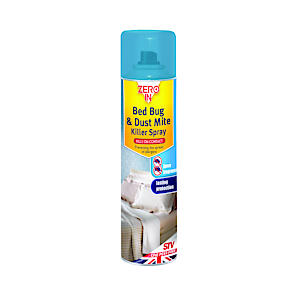 Zero In Bed Bug & Dust Mite Killer - 300Ml Aerosol, Blue