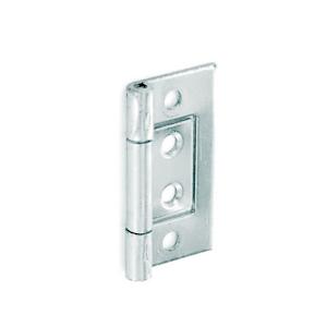 50Mm 2" Zinc Plated Flush Hinges With Screws Door Cabinet Fixings