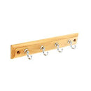 4 Cp Hooks On Pine Plaque S6141