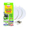 Zero In Flea Killer Refill Kit. 3 Discs And 2 Spare Lamps, Over A 10 M Radius, White