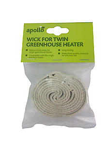 Wick for twin greenhouse heater