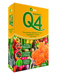 Vitax Q4 - Premier Fertiliser For Fruit, Vegetables, Flowers & Roses - 2.5Kg