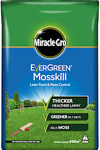 Miracle-Gro Mosskill Lawn Food And Moss Control, 14 Kg Bag - 400 M2