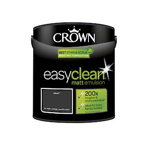 2.5L Crown Easy Clean Matt Emulsion Multi Surface Paint – Rebel