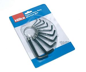 10Pc Hex Key Set Metric