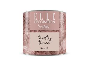 125Ml Elle Deco Interior Wall Wood Pink Tapestry Thread Matt