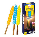 Zero In Citronella Table Top Flares - Beach Party - 3-Pack, Scented