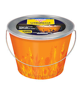 Zero In Citronella Xl Candle Bucket - Beach Party, Steel