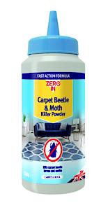 Zero In Carpet Beetle & Moth Killer Powder - 250G – Puffer Pack