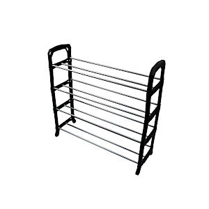 4 Tier Shoe Rack Black 519005