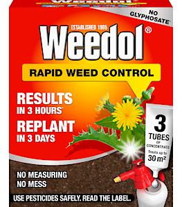 Weedol Rapid Conc 3 Tubes X6