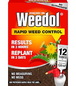 Weedol Rapid Concentrate Tubes, 12 Pack