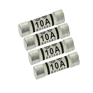 10A BS1362 FUSES PK 4