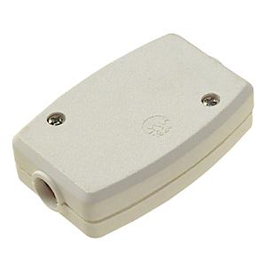 13A, 3 Terminal Fixed Connector, White