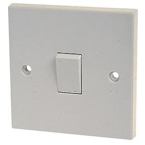 10Amp 1Gang 1Way Light Switch 13A To Bs3676