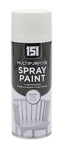 151 - MULTIPURPOSE SPRAY PAINT WHITE MATT 400ML