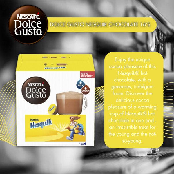 96 Capusles Nescafe Dolce Gusto Nesquik Hot Chocolate pods